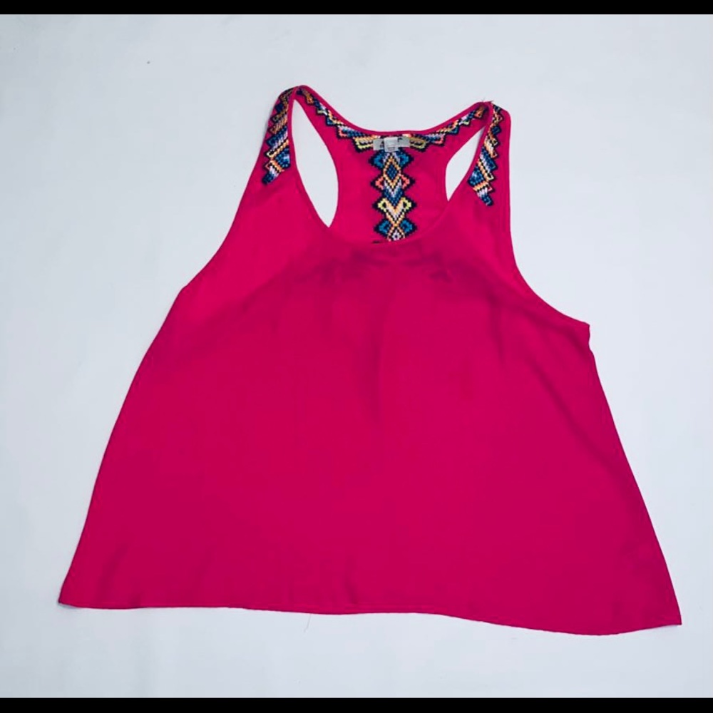 Hot Pink Tribal Racerback Top